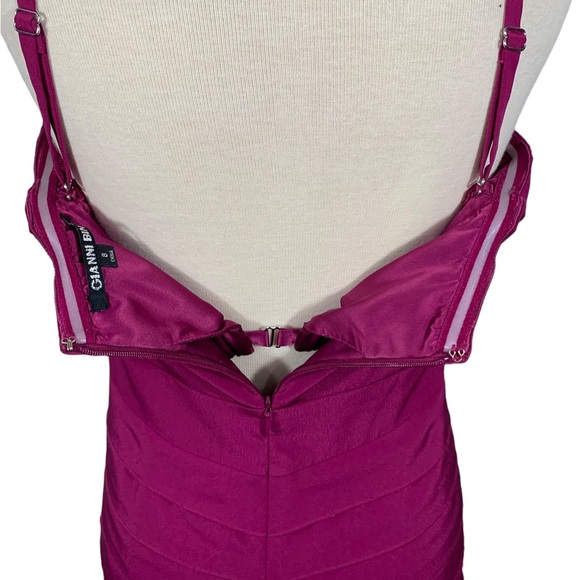 Gianni Bini Cocktail Prom Bridesmaid Dress Size 8 EUC Strapless Spaghett… - Picture 5 of 14